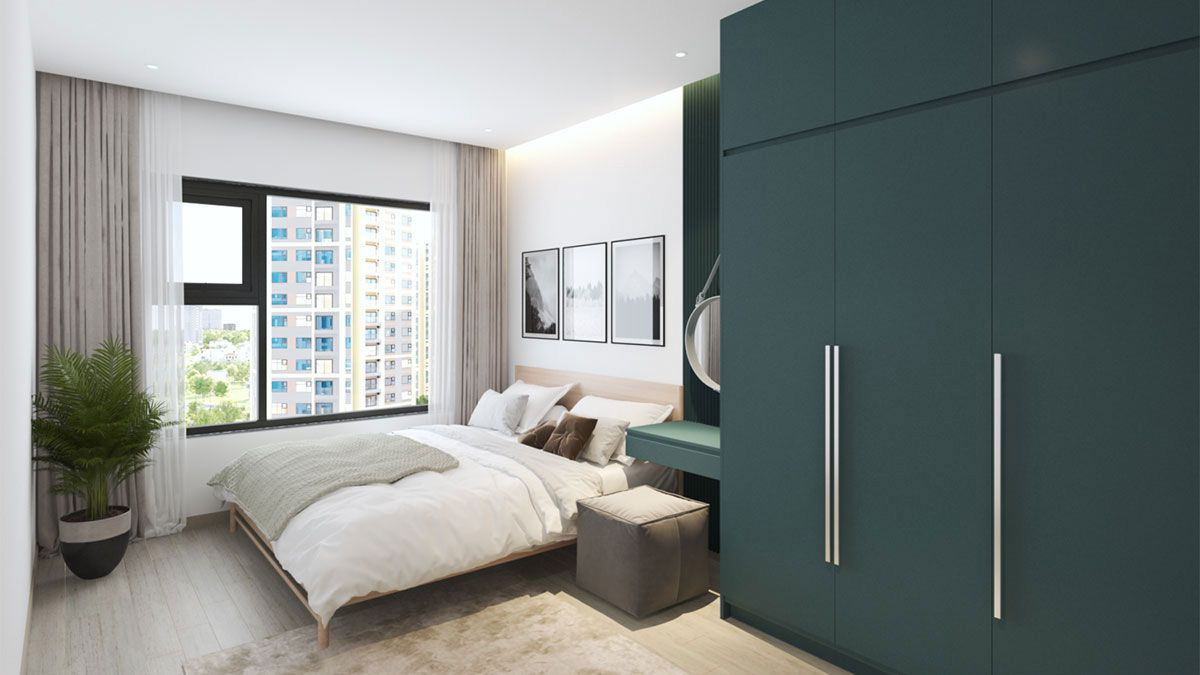 Mẫu thiết kế phòng ngủ kết hợp cây xanh hợp lý.

Nguồn: dghome