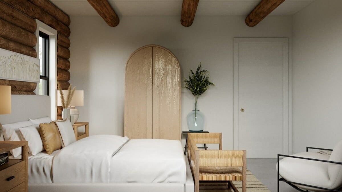 Thiết kế nội thất phòng ngủ sử dụng vật liệu xanh.

Nguồn: Decorilla