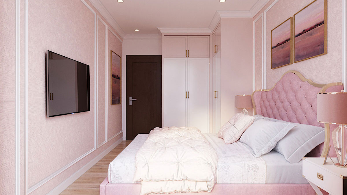 Giường ngủ phong cách tân cổ điển. Nguồn: Noithatangel