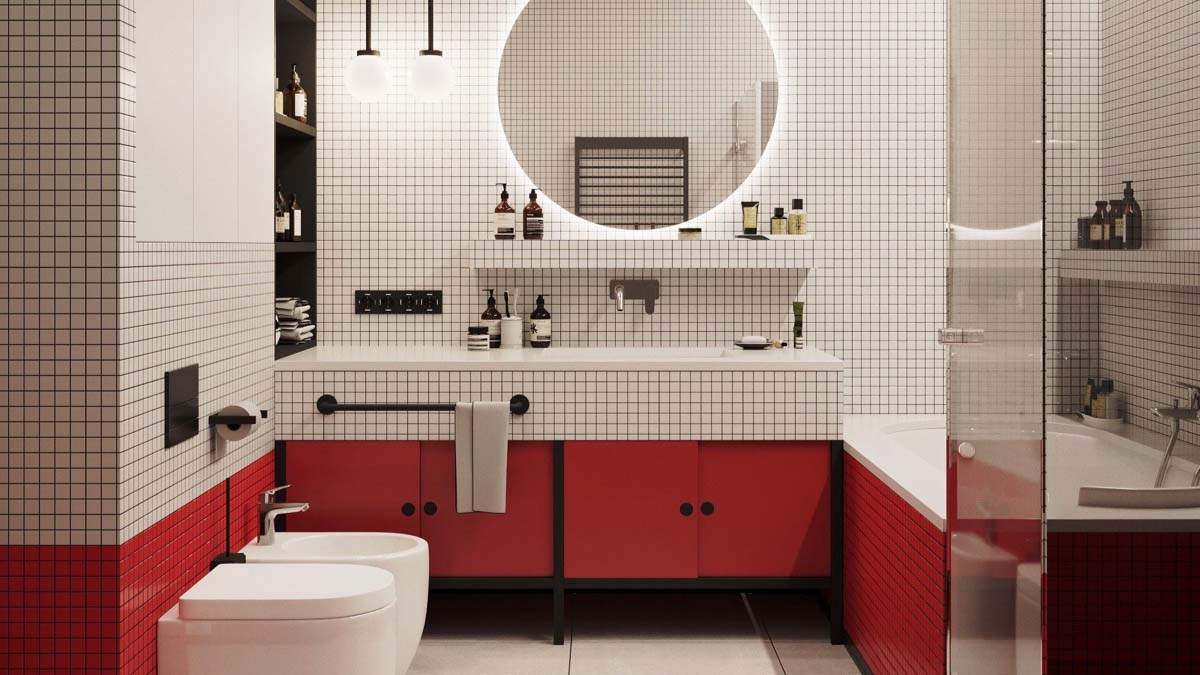 Thiết kế phòng tắm với hệ tủ kín rộng rãi.

Nguồn: home-designing