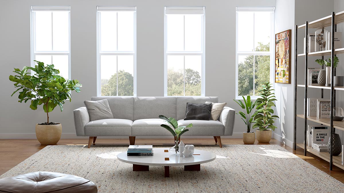 Sofa phù hợp cho trang trí nội thất phòng khách hiện đại. Nguồn: good-design