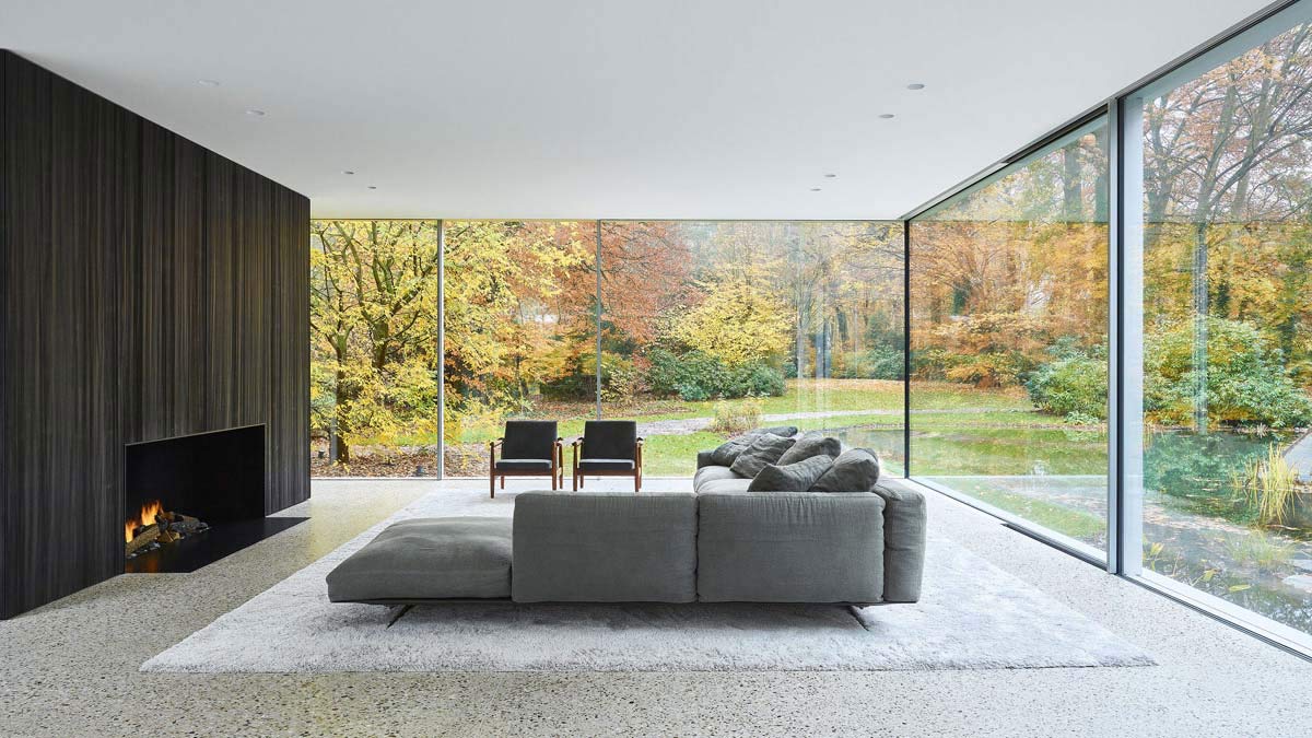 Thiết kế nội thất hiện đại tràn ngập ánh sáng tự nhiên. Nguồn: home-designing