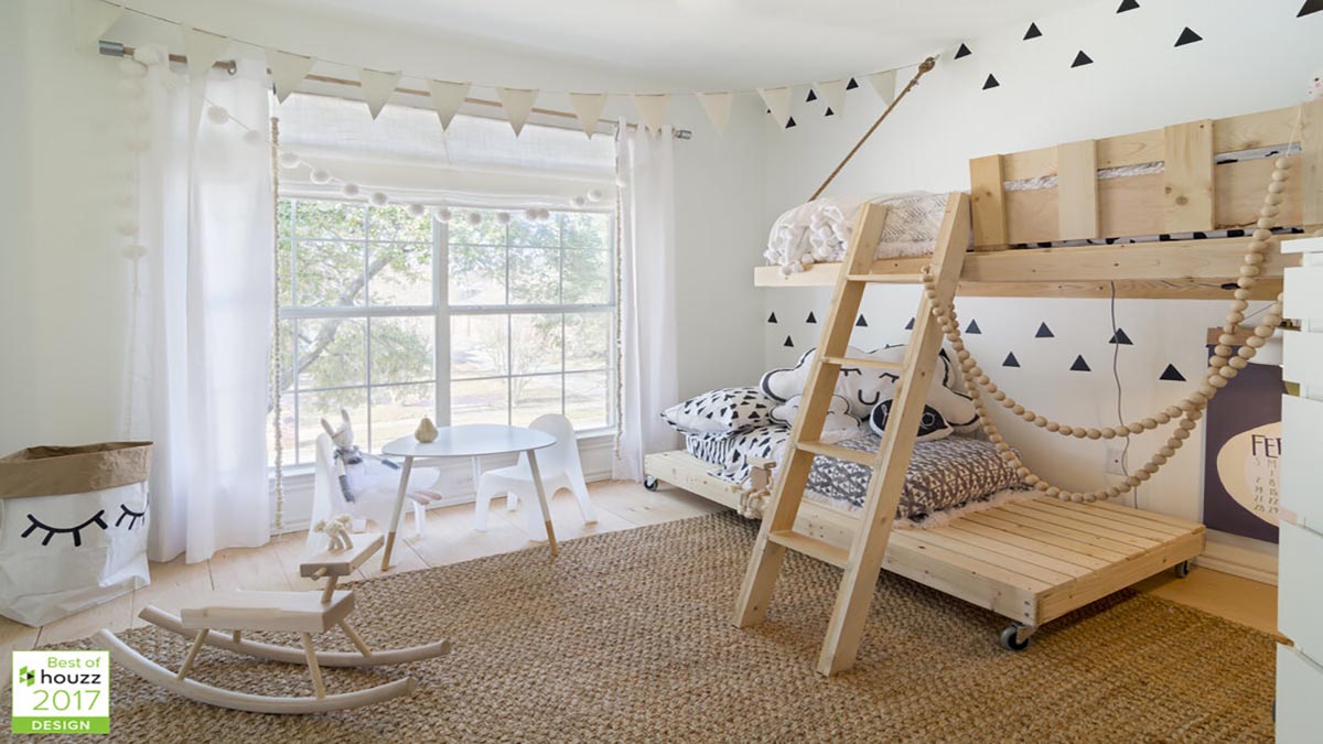 Phòng ngủ của bé gái theo phong cách Scandinavian.

Nguồn: Urbanology Designs /Ảnh chụp bởi Norman Young