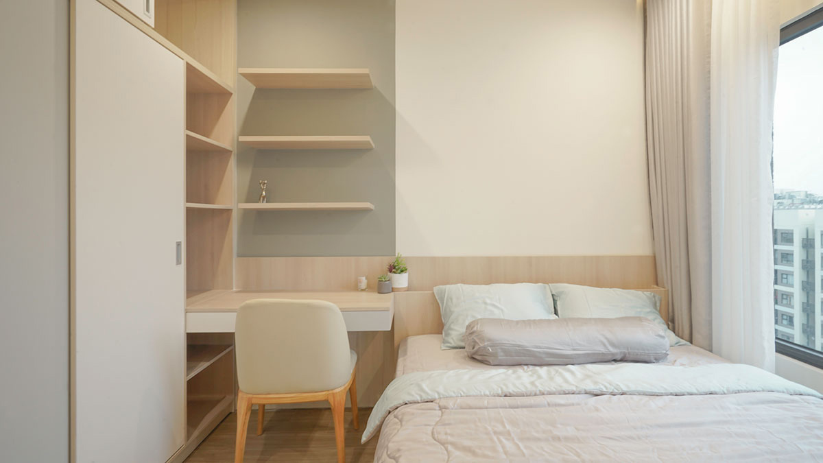 Phòng ngủ đơn giản đại diện cho xu hướng thiết kế 2022. Nguồn: dghome