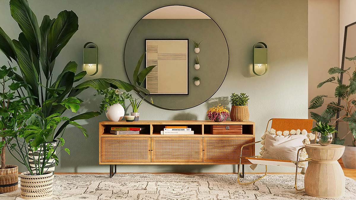 Thiết kế nội thất truyền thống trong ngôi nhà hiện đại. Nguồn: cityhomepdx