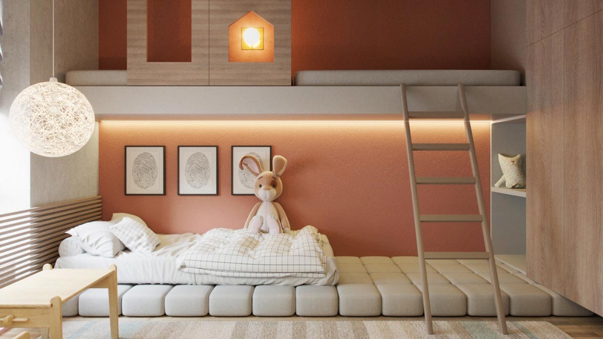 Phòng ngủ được trang trí nội thất cầu kỳ. Nguồn: home-designing