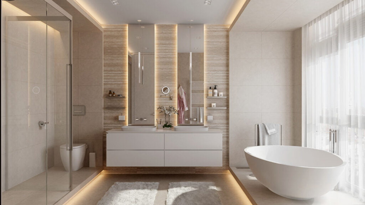 Lựa chọn thiết bị phòng tắm phù hợp mục đích sử dụng. Nguồn: The House design Hub