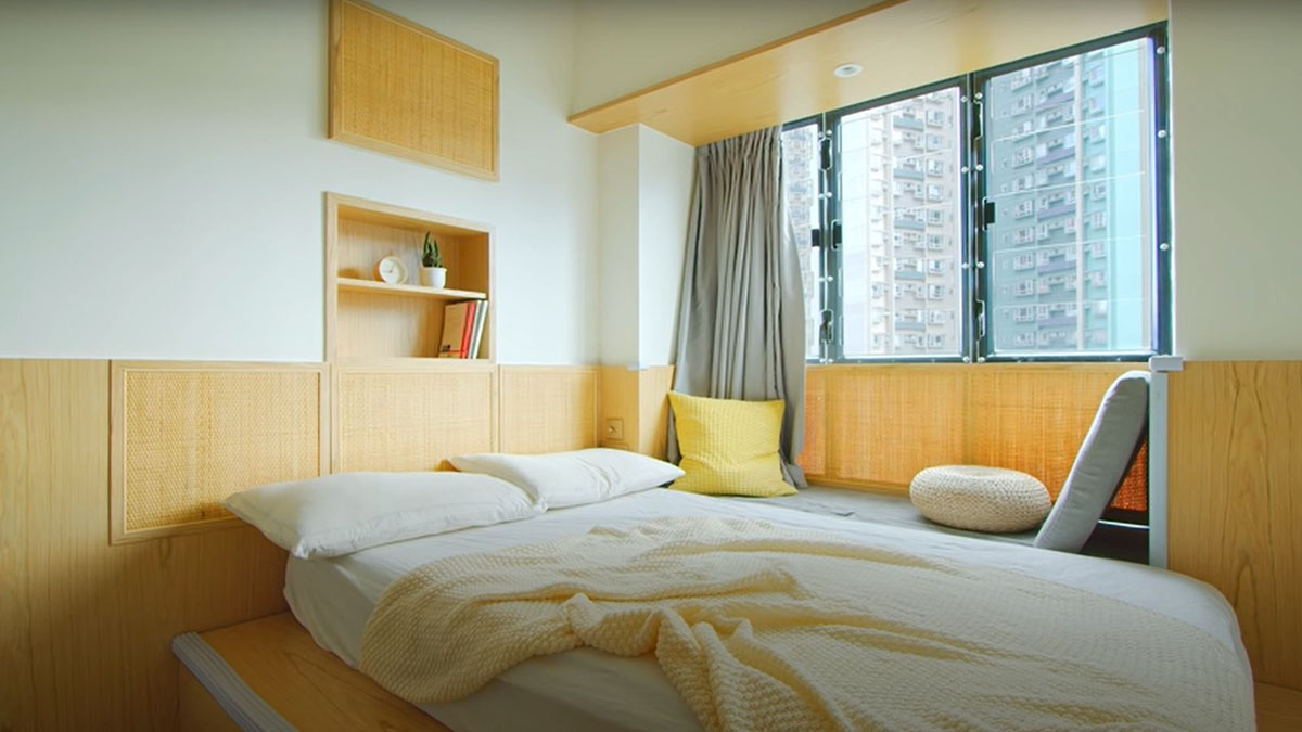 Phòng ngủ master với thiết kế đơn giản. Nguồn: Absencefromisland