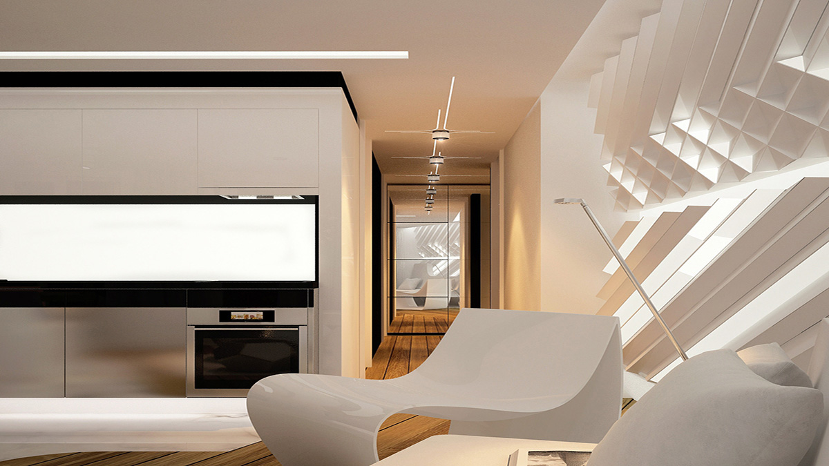 Nét tối giản và ít chi tiết thừa của phong cách Futuristic.

Nguồn: Home Designing