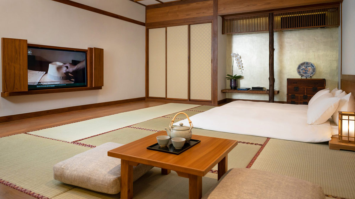 Dùng chiếu tatami lót dưới nệm. Nguồn: onsen monchan