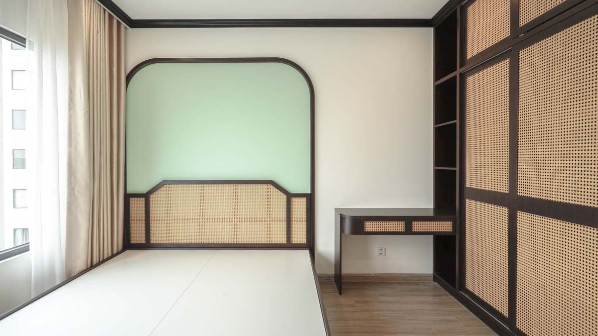 Phòng ngủ master theo phong cách Indochine