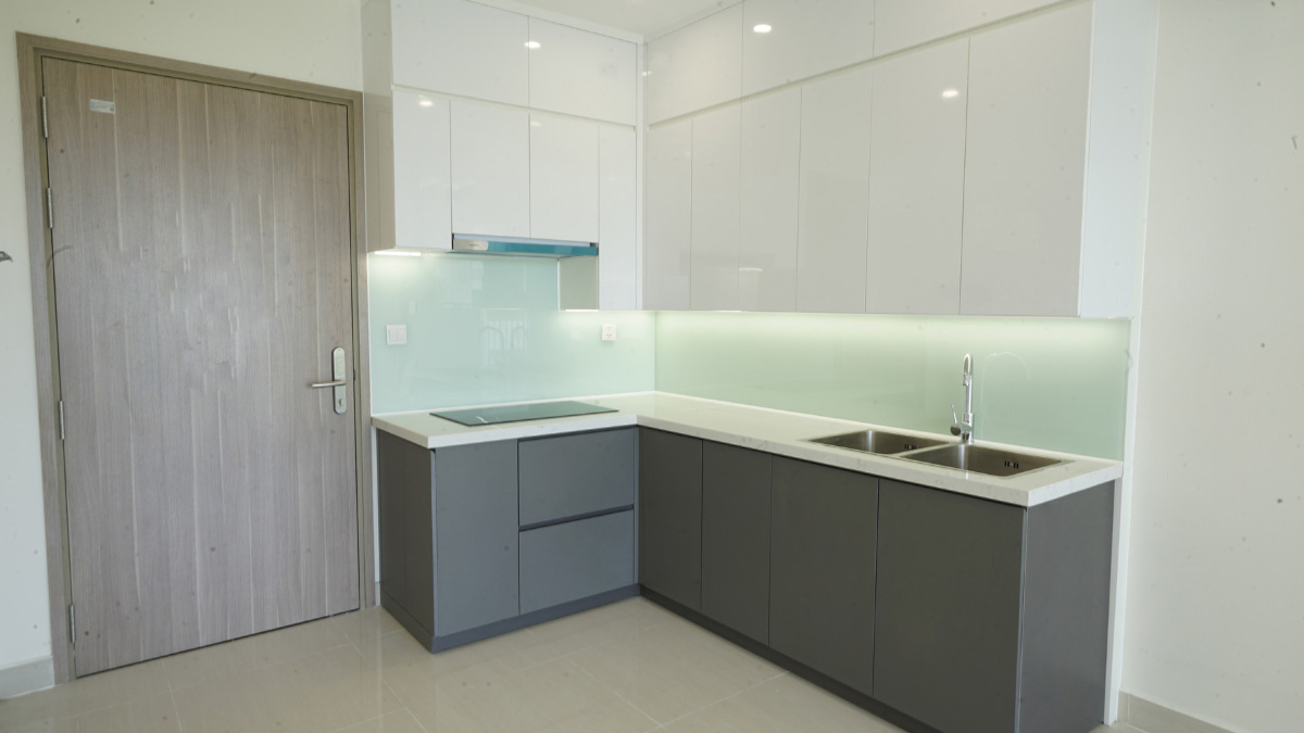Căn bếp theo phong cách hiện đại cho căn hộ 2PN+1 Căn bếp theo phong cách hiện đại cho căn hộ 2PN+1