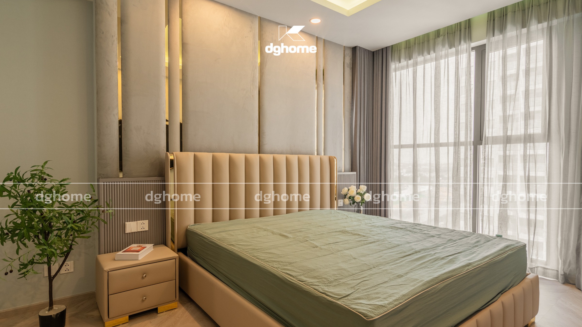 Thiết kế nội thất Modern Luxury sang trọng cho phòng ngủ Master