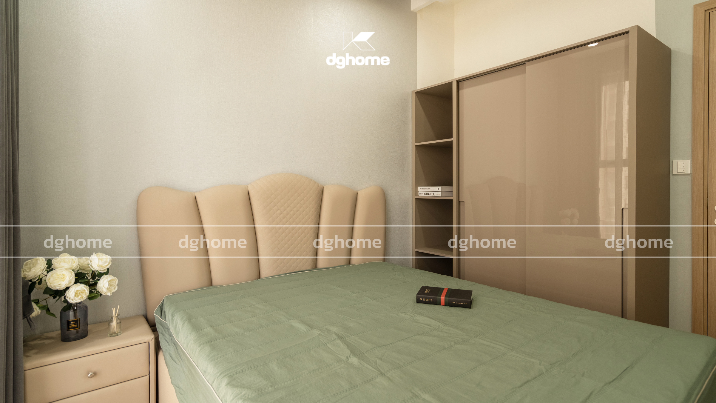 Phòng ngủ phụ có thiết kế đơn giản mà tinh tế